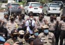 Polres Lamongan Gelar Pengamanan Unjuk Rasa Petambak se Kabupaten Lamongan Terkait Dihapusnya Subsidi Pupuk