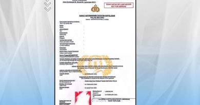 Produk Surat Keterangan Catatan Kepolisian (SKCK)