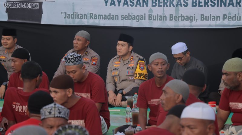 Kapolres Lamongan Buka Puasa Bersama 300 Pasien Rehabilitasi di Yayasan Berkas Bersinar Abadi